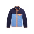 Boys 8-20 Color Blocked Quilted Double Knit Jacket