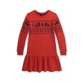 Girls 7-16 Fair Isle Fleece Dress