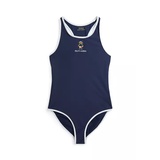 Girls 7-16 Polo Bear One-Piece Swimsuit