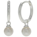 LAUREN Ralph Lauren Huggie Hoop with Pearl Drop Earrings