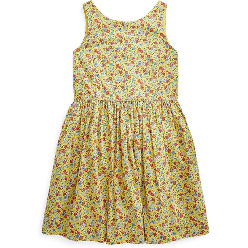 폴로 랄프로렌 Polo Ralph Lauren Kids Floral Cotton Poplin Dress (Big Kids)