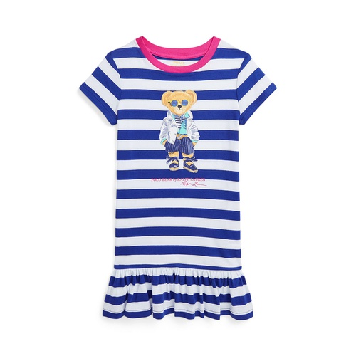 폴로 랄프로렌 Toddler and Little Girls Polo Bear Cotton Jersey T-shirt Dress