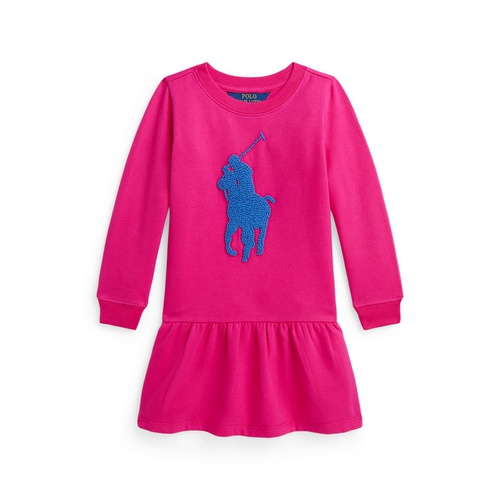 폴로 랄프로렌 Toddler and Little Girls French Knot Big Pony Fleece Dress