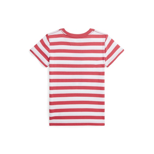 폴로 랄프로렌 Toddler and Little Girls Striped Polo Bear Cotton Jersey T-shirt