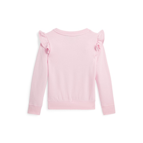 폴로 랄프로렌 Toddler and Little Girls Ruffled Bunny Terry Sweatshirt