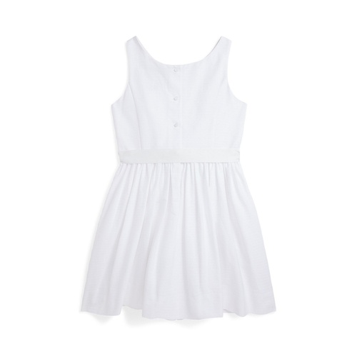 폴로 랄프로렌 Big Girls Ottoman-Ribbed Cotton Dress