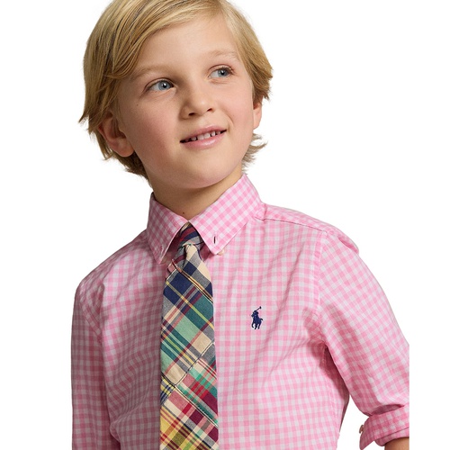 폴로 랄프로렌 Toddler and Little Boys Patterned Cotton Poplin Shirt