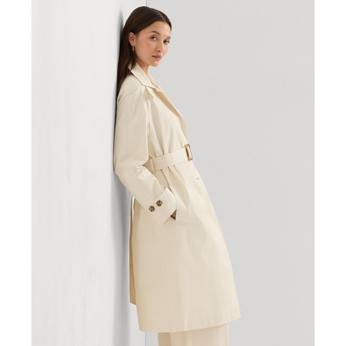 폴로 랄프로렌 Womens Single-Breasted Belted Trench Coat