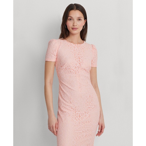 폴로 랄프로렌 Womens Floral Lace Sheath Dress