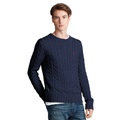 Mens Cable-Knit Cotton Sweater