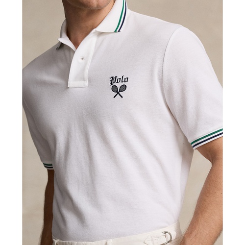 폴로 랄프로렌 Mens Classic-Fit Embroidered Mesh Polo Shirt