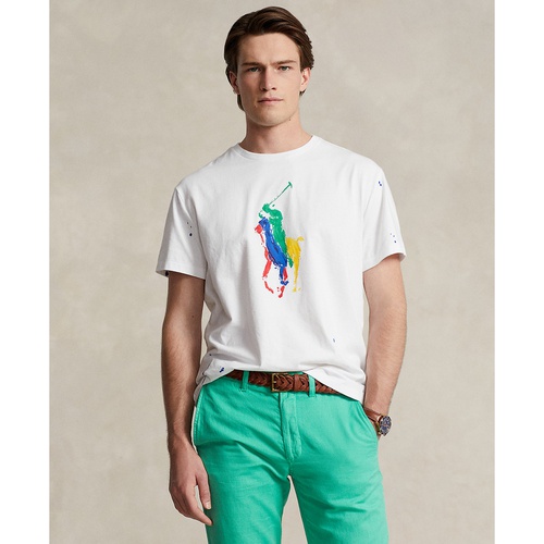 폴로 랄프로렌 Mens Classic-Fit Big Pony Jersey T-Shirt