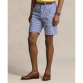 Mens 9-Inch Classic Fit Gingham Chino Shorts