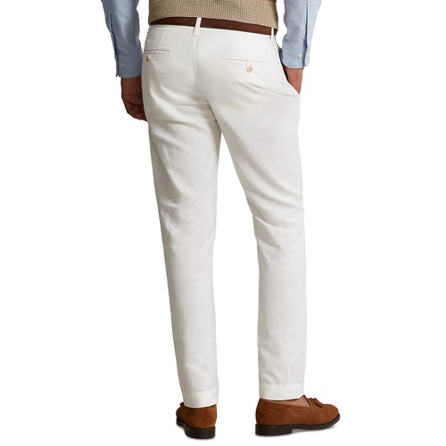 폴로 랄프로렌 Mens Classic-Fit Linen-Blend Pants