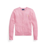 Big Girls Mini-Cable Cotton Cardigan Sweater