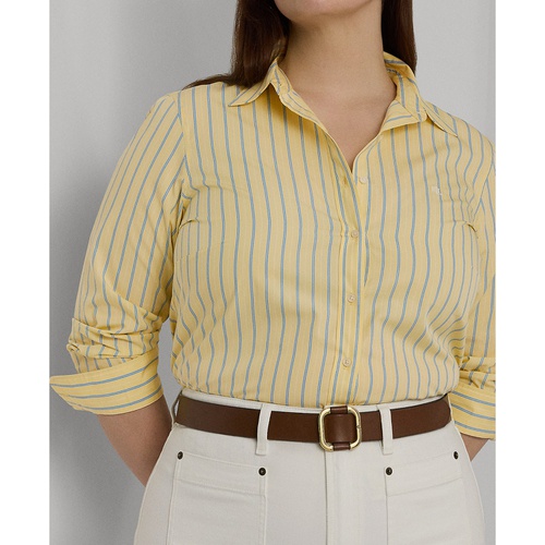 폴로 랄프로렌 Plus Size Cotton Striped Shirt