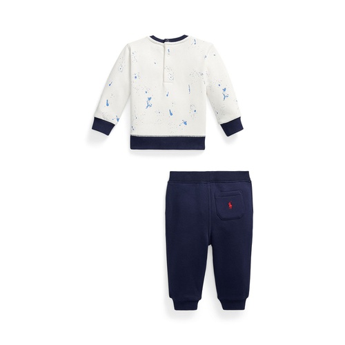 폴로 랄프로렌 Baby Boys Polo Bear Fleece Sweatshirt and Pants Set
