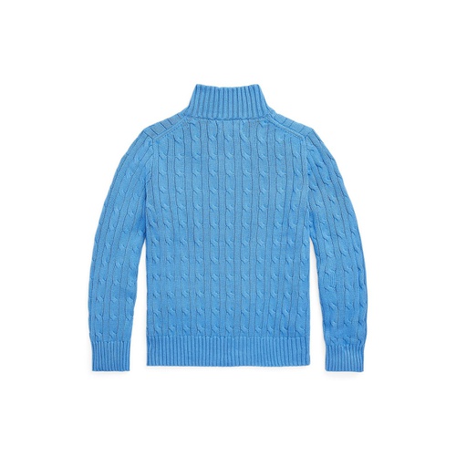 폴로 랄프로렌 Big Boys Cable-Knit Cotton Quarter-Zip Sweater