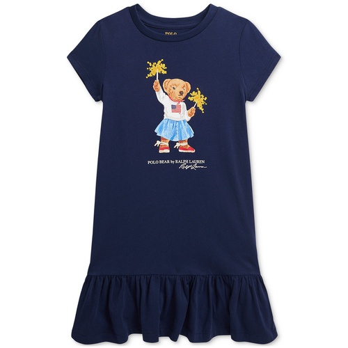 폴로 랄프로렌 Toddler & Little Girls Polo Bear Cotton Jersey Tee Dress