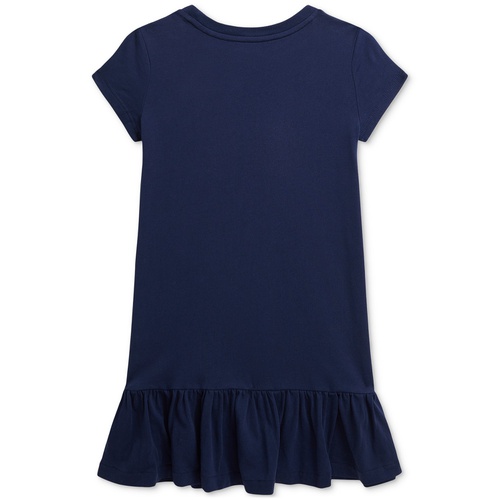 폴로 랄프로렌 Toddler & Little Girls Polo Bear Cotton Jersey Tee Dress