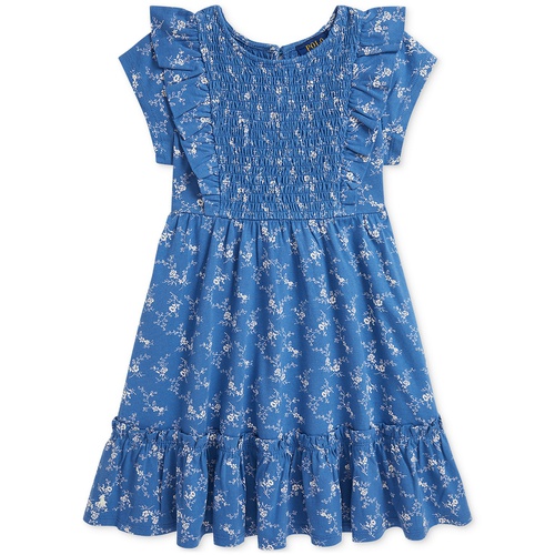 폴로 랄프로렌 Toddler & Little Girls Floral Smocked Cotton Jersey Dress
