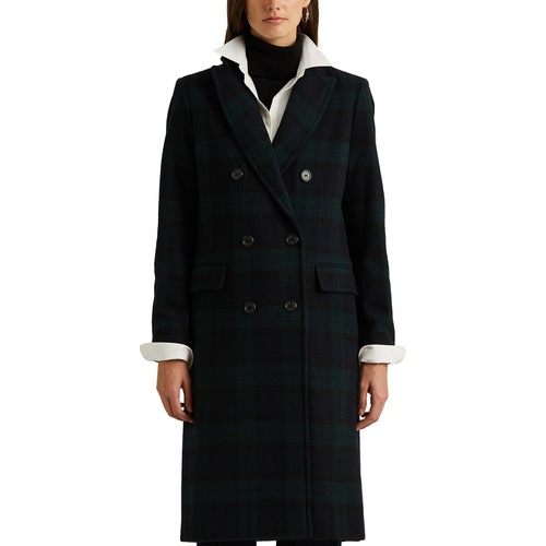 폴로 랄프로렌 Plaid Wool-Blend Coat