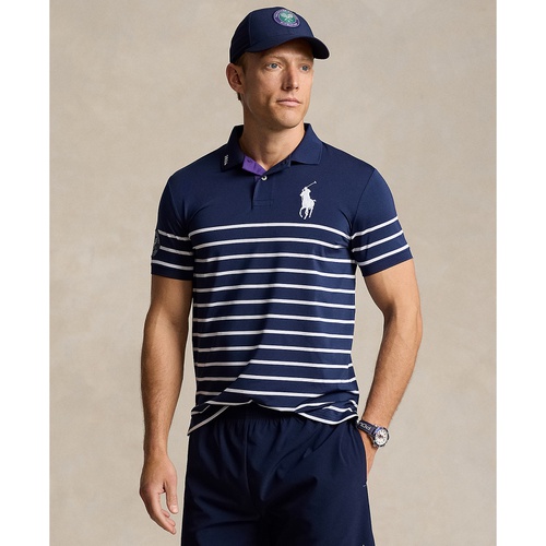 폴로 랄프로렌 Mens Wimbledon 2024 Striped Polo Shirt