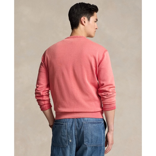 폴로 랄프로렌 Mens Big Pony Garment-Dyed Fleece Sweatshirt