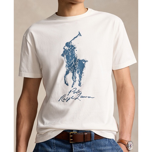 폴로 랄프로렌 Mens Classic-Fit Big Pony Jersey T-Shirt