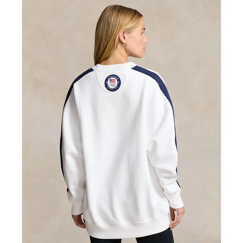 폴로 랄프로렌 Womens Team USA Oversize Fleece Crewneck