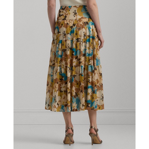 폴로 랄프로렌 Womens Floral A-Line Skirt Regular & Petite
