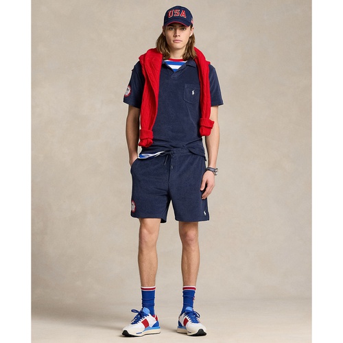 폴로 랄프로렌 Mens Team USA 6-Inch Terry Shorts