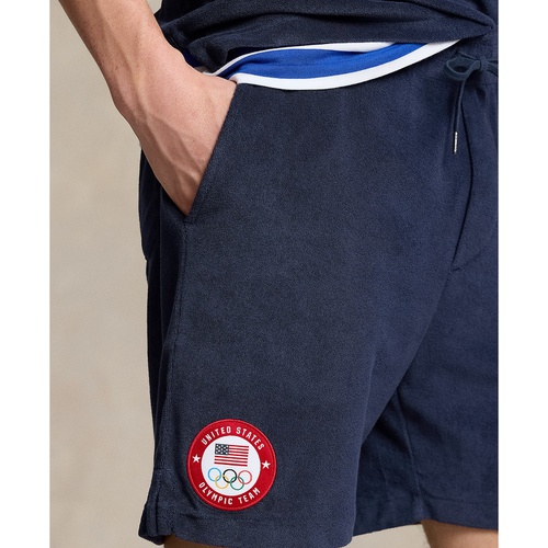 폴로 랄프로렌 Mens Team USA 6-Inch Terry Shorts