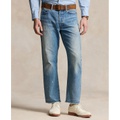 Mens Heritage Straight-Fit Distressed Jeans