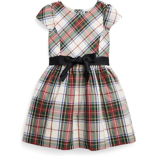 폴로 랄프로렌 Polo Ralph Lauren Kids Plaid Fit-and-Flare Dress (Toddler/Little Kids)