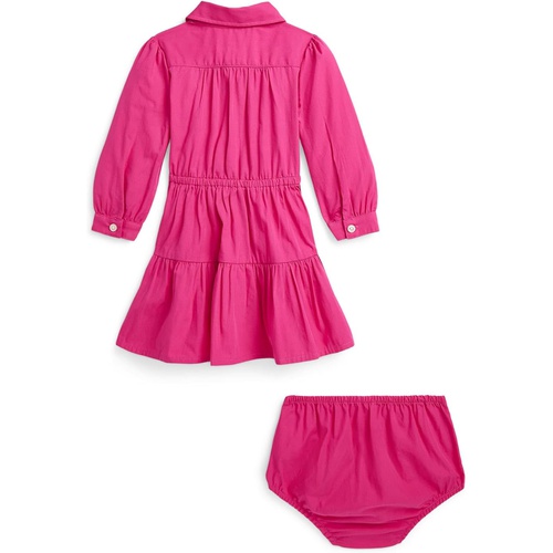 폴로 랄프로렌 Polo Ralph Lauren Kids Tiered Cotton Shirtdress & Bloomer (Infant)