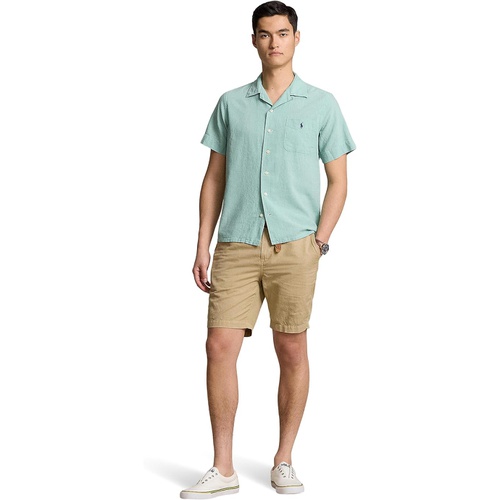 폴로 랄프로렌 Mens Polo Ralph Lauren Classic Fit Linen-Cotton Camp Shirt