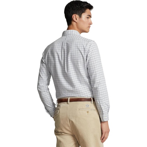 폴로 랄프로렌 Mens Polo Ralph Lauren Classic Fit Tattersall Oxford Short Sleeve Shirt