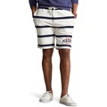 Mens Polo Ralph Lauren 85 Logo Striped Fleece Shorts