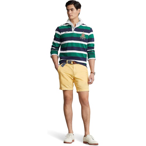 폴로 랄프로렌 Polo Ralph Lauren 8 Straight Fit Linen-Cotton Shorts