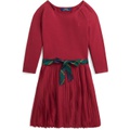 Polo Ralph Lauren Kids Pleated Stretch Jersey Dress (Big Kids)
