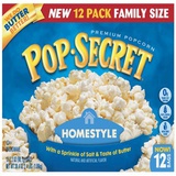 Pop Secret Microwave Popcorn Bonus Pack 10 + 2 Free Bags - Homestyle
