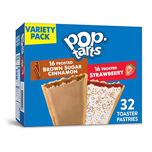  Pop-Tarts, Breakfast Toaster Pastries, Variety Pack, Proudly Baked in the USA, 54.1oz Box (32 Count)