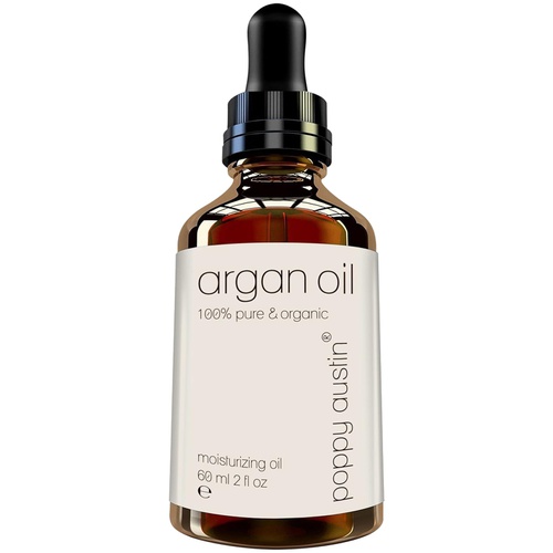  Poppy Austin Pure Argan Oil for Hair & Skin - Vegan Certified, Cruelty-Free, Organic & Eco Friendly - Hand Made, Cold Pressed & Finest Grade Argon Oil, 2 oz