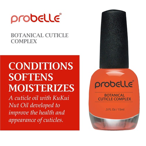  Probelle Kukui Nut Oil Botanical Cuticle Oil, conditions and softens cuticles for healthy nails and cuticle growth.5oz/ 15 mL