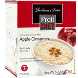 ProtiDiet High Protein Apple Cinnamon Oatmeal, 15g Protein, Low Calorie, Low Carb, Low Fat, Sugar Free, Instant Diet Oatmeal Mix, KETO Friendly, Ideal Protein Compatible, 7 Count B