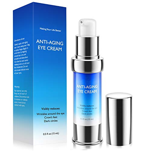  Psalmonica Eye Cream Retinol Anti-Aging, Visibly Reduces Wrinkles, Crows feet, Puffiness, Under & Around Eye and Dark Circles