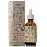 Pure Valley Tea Tree Oil for Face. Soothing Facial oil with Witch Hazel for Acne Scars, Problem Skin, Enlarged Pores, T-Zone, Paraben-Free Facial Oil. 100% Clean Beauty. Large 1.75