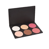 Pure Vie Professional 6 Colors Large Blush/Blusher Powder Makeup Palette Contouring Kit #2