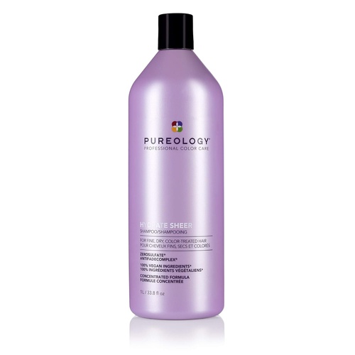  Pureology Hydrate Sheer Nourishing Shampoo | For Fine, Dry Color Treated Hair | Sulfate-Free | Silicone-Free| Vegan